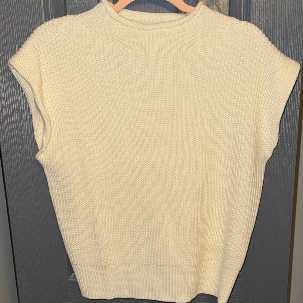 SHEIN Cream Cowl Neck Sweater